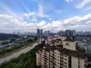 A view from an apartment