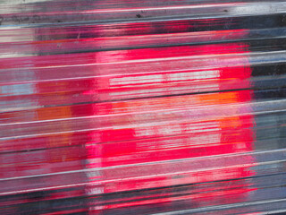 Abstraction of fast-moving truck, New York City