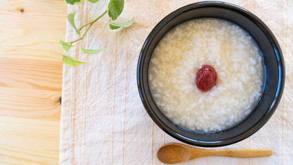 梅干しのお粥 ”Japanese Rice porridge