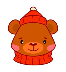 Christmas cartoons clip art. Christmas animal clipart  illustration