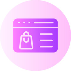 online shop gradient icon