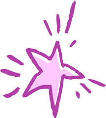 子供が描いたきらきら星の絵 落書き 下手