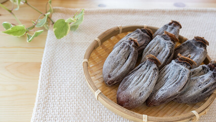 日本の干し柿。