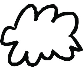 子供が描いた雨雲の絵 落書き 下手