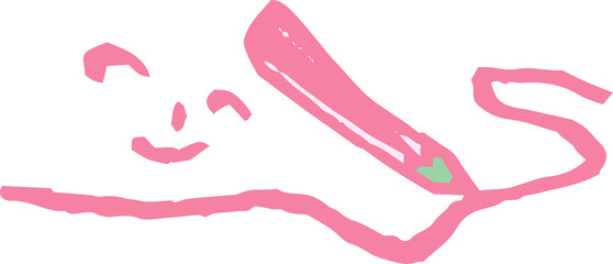 子供が描いた鉛筆の絵 落書き