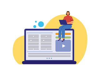 Writer vector illustration