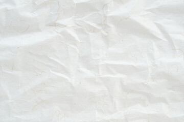 Brown wrinkled paper, Japanese handmade mulberry crumpled paper texture background, banner, wallpaper, poster