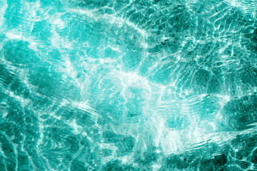 Blue deep sea foaming water background. Power of the Sea