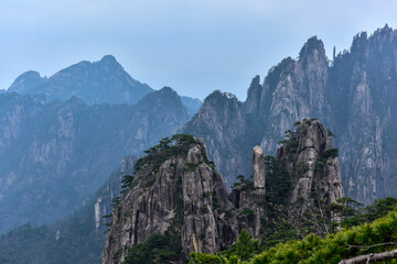Obraz premium Huangshan Scenic Spot in Anhui Province, China