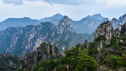 Photo sur Plexiglas Monts Huang Site pittoresque de Huangshan dans la province d& 39 Anhui, Chine