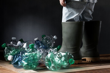 A closeup shot of a man wanting the future generations to get rid of plastic