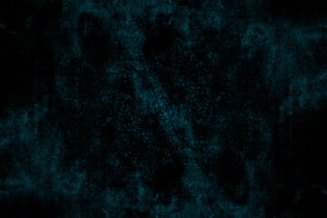 Rustic grunge textured dark blue color old concrete wall surface for background