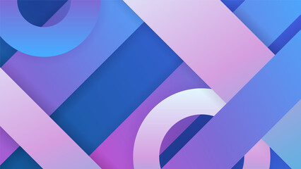 Modern blue pink purple dynamic stripes colorful abstract geometric design background for business, card, presentation, brochure, banner, and wallpaper