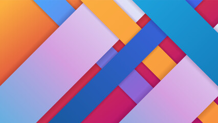 Obraz premium Modern dynamic stripes colorful abstract geometric design background for business, card, presentation, brochure, banner, and wallpaper