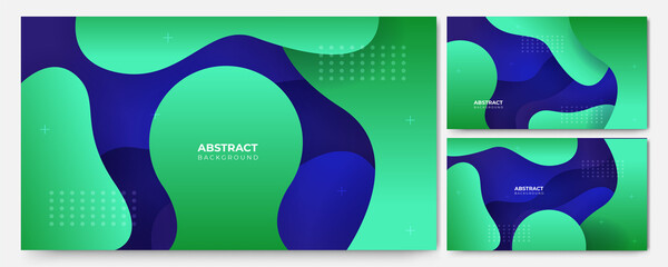 Set of abstract modern trendy minimal colorful background. Dynamic shapes composition with modern hipster futuristic graphic. Vector abstract background texture design, bright poster, banner