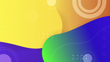 Obraz premium dynamic shape colorful abstract geometric design background