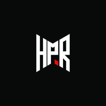 HPR letter logo creative design. HPR unique design