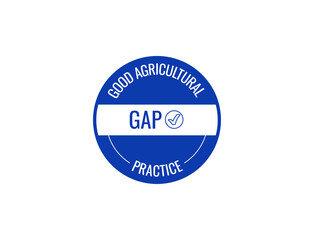 Obraz premium Good agricultural practice gap icon vector badge 