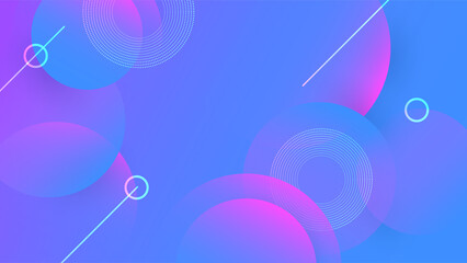Modern gradient blue pink colorful abstract geometri design background
