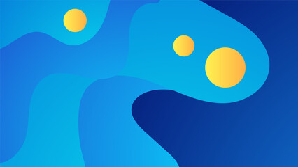 gradient wave blue yellow colorful abstract geometric design background