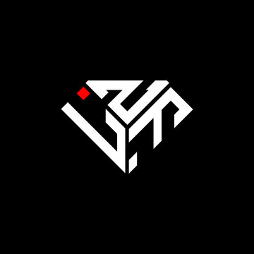 LZF letter logo creative design. LZF unique design