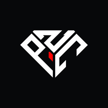 PZC letter logo creative design. PZC unique design