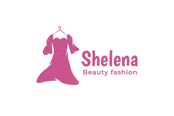 Obraz na płótnie Canvas beauty gown, boutique, feminine, clothing, dress, fashion logo design