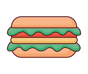 ham sandwich illustration