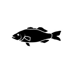 Fish icon design template vector isolated