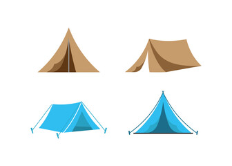 Tent icon design template vector isolated