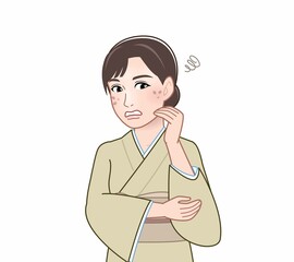 和服を着た女性