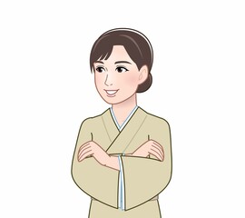 和服を着た女性