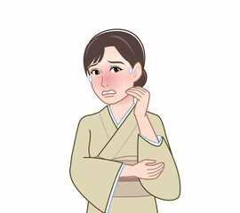 和服を着た女性