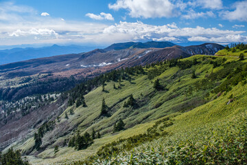 Fototapeta premium 草津白根山の青空