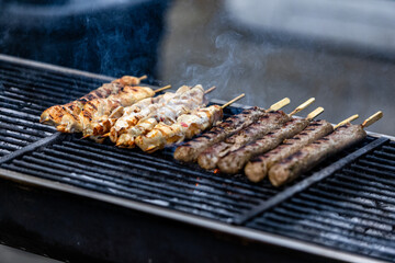 meat on the grill