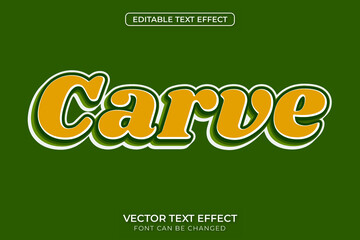 Carve Text Effect