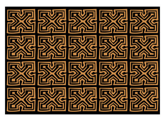 pattern of mola from panama gunyala sanblas