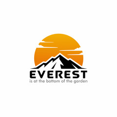 Fototapeta premium Mountain and outdoor adventure illustration logo vector