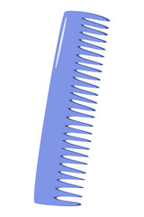 Comb vector illustration in the style of doodles. hairbrush icon for grooming or styling your hair in a hairdressing salon or at home. web element is isolated on white.