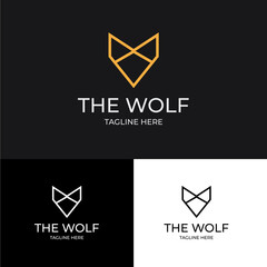 Wolf Minimalist Logo