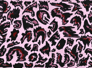 seamless pattern with leopard texture