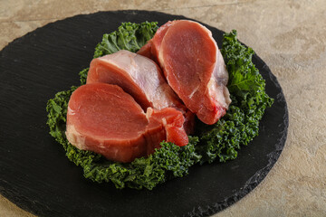 Fresh raw pork tenderloin for roast