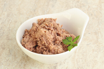 Canned tuna fish for salad