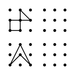 Educational game for children. Drawing kids activity. Handwriting practice. Vector illustration. 