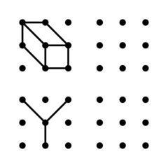 Educational game for children. Drawing kids activity. Handwriting practice. Vector illustration. 
