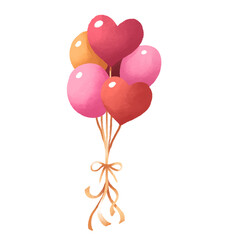 Valentine Balloons illustration