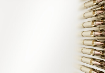 Frame and border from cartridges of pistols ammo