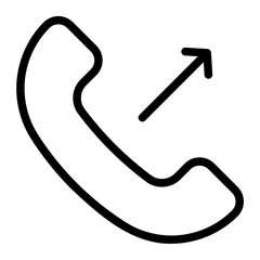 outgoing call line icon