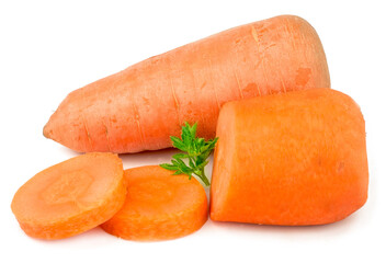 Carrots isolated on a white background