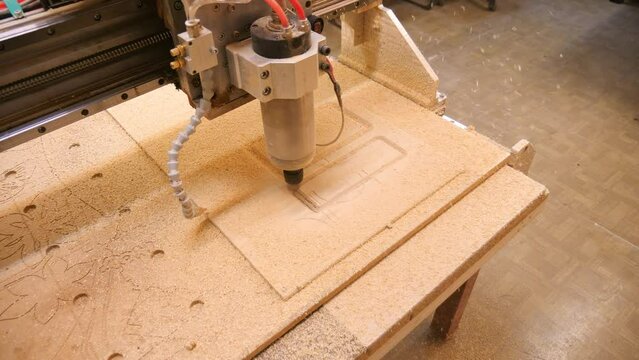 Milling Machine Wood Cnc For Industrial Furniture Production.